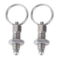 thumbnail image 1 of 2pcs Stainless Steel Knob Plunger Split Position Column Spring Pin Screw Type Quick Release Pin (LHFSS-6-1-4 Stainless Steel Round ), 1 of 8
