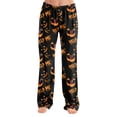 thumbnail image 2 of RUPKUL Cute Womens Fall Pajamas Elastic Waist Halloween PJs Women Thin Breathable Cozy Nightwear Women's Pajama Bottoms Long, XXL, 2 of 6