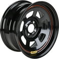 thumbnail image 2 of Bassett Racing Steel Rim 4 x 100 mm 4 Lug, Powder Coated Black, 2 of 6