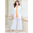 thumbnail image 4 of Roaman's Women's Plus Size Linen Blazer, 4 of 4