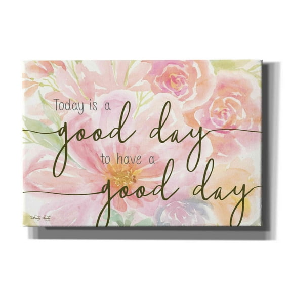 Epic Graffiti 'Floral Good Day' by Cindy Jacobs, Canvas Wall Art, 26"x18"