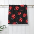 thumbnail image 5 of Fotbe Beautiful Red Ladybug Pattern Premium Towels , (27.5x16in) Lightweight and Highly Absorbent Quick Drying Microfiber Towel, Perfect for Daily Use, 5 of 6
