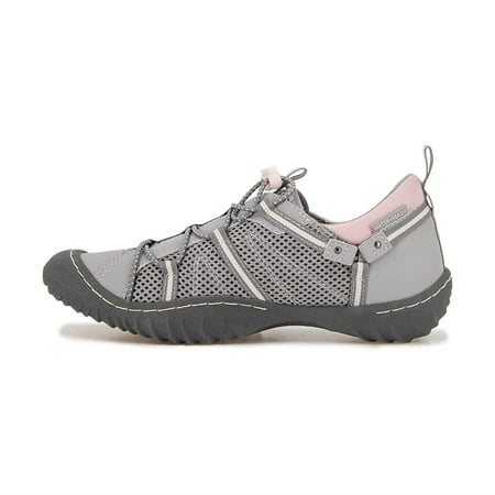 

Jambu Women s Synergy Mesh Water Ready Shoes Grey \ Petal 7 M US
