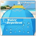 thumbnail image 6 of Strong Camel Outdoor Fishing Beach Tent Canopy Camping Hiking Picnic Sunshade Shelter Sport Sun Shelter-Lake blue with yellow, 6 of 8
