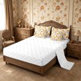thumbnail image 4 of Erosebridal Fall Pumpkin Queen Bedding 7pcs,Thanksgiving Day Bedding Comforter Set Queen,Orange White,Reversible, 4 of 6