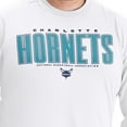 thumbnail image 4 of Men's G-III Sports by Carl Banks White Charlotte Hornets Adaptive Printed Mesh Effect Long Sleeve T-Shirt, 4 of 5