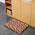 thumbnail image 4 of Memory Foam Bath Mat, 2 Pieces Leopard Print Bathroom Rugs Absorbent Bath Shower Mat for Bathroom Kitchen, Non Slip & Super Soft, 4 of 7