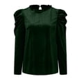 thumbnail image 2 of Gibobby Sudadera oversize mujer Sudaderas de Halloween para mujer de gran tamaño camisetas de otoño y día festivo con cuello redondo(Verde,M), 2 of 4
