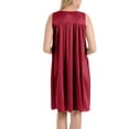 thumbnail image 5 of Womens Faux Silk and Lace Sleeveless Nightgown By EZI, 5 of 5