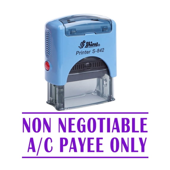 NON NEGOTIABLE A/C PAYEE ONLY Self Inking Rubber Office Stationary Shiny Stamp
