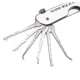 thumbnail image 4 of Lock Picking Set Foldable 7 In 1 Stainless Steel Lock Pick Set With Wrench Compact Training Kit(silver), 4 of 5