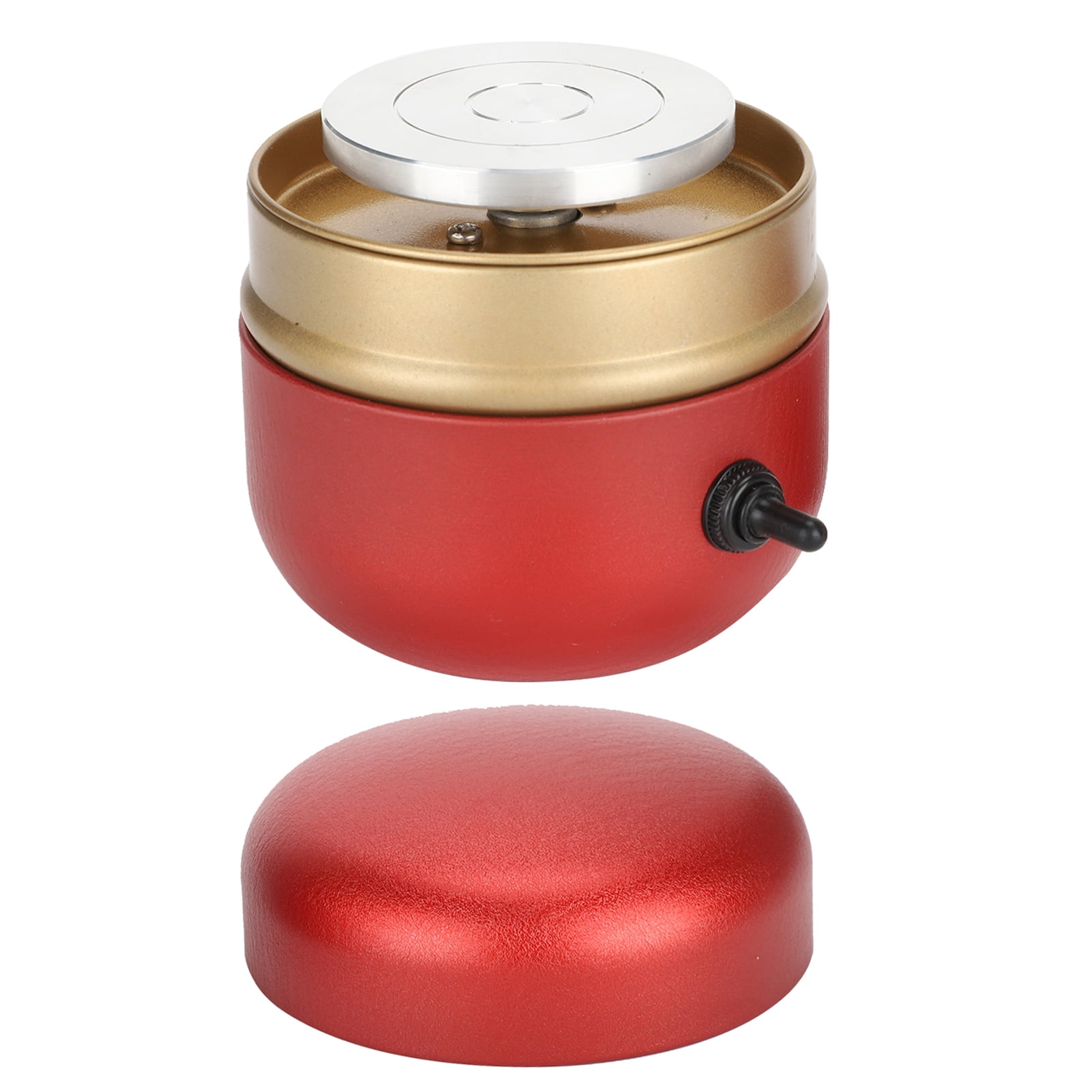 Riousery Mini Electric Pottery Wheel Machine Ceramic Forming Tool Set for Children and Beginners Red (9.0 inches / 22.9 cm)