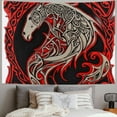 thumbnail image 2 of BCIIG Horse Dragon Celtic Designs Tapestry Wall Hanging Unique Style Graphic Tapestries Home Wall Decor Art for Living Room Bedroom Apartment Farmhouse Dorm 4 Sizes Available 40x30inch, 2 of 6