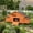 Brick red, variant on S-HOME Large 70 Inch Wooden Chicken Coop for Hens with Waterproof Roof, Nesting Boxes and Secure Lock for Outdoor Use，Green