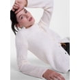 thumbnail image 5 of Scenario Women's Open Knit Cardigan Sweater with Long Sleeves, Lightweight, Sizes XS-XXXL, 5 of 6