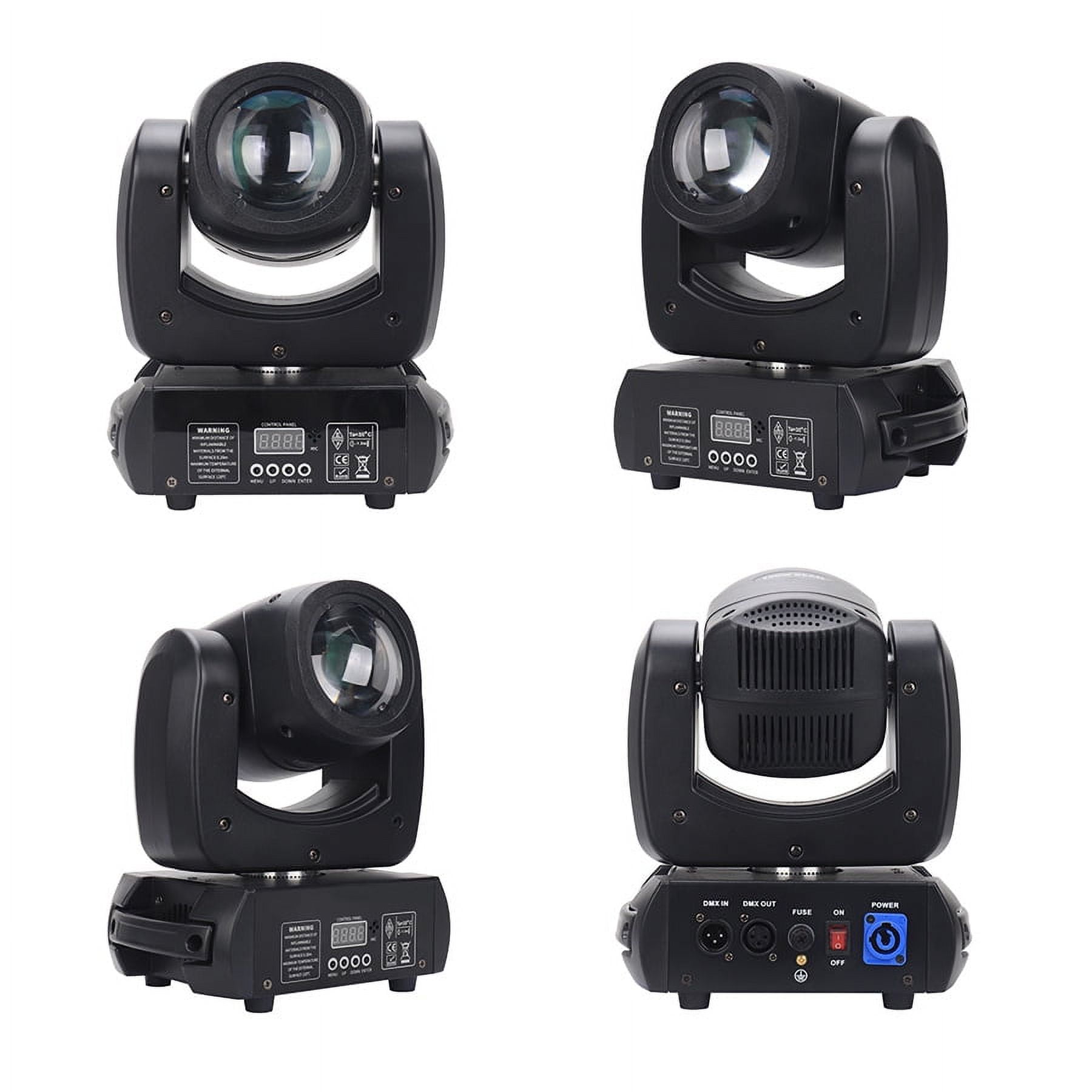 Moving Head LED 100W Lights, 100W DJ Disco Stage Lights Effect For Wedding Party, 8Packs, Black