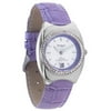 Crystal Bezel Lavender Strap Watch