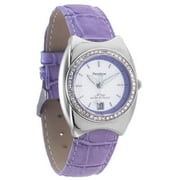 Crystal Bezel Lavender Strap Watch