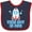Navy and Red, variant on Inktastic 1st Birthday Boy Rocket Ship Boys Baby Bib