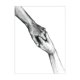 thumbnail image 4 of Wekity Hand in Hand and Love Wall Art Canvas Print Poster, Simple Fashion Black and White Sketch Art Line Drawing Decor for Home Living Room Bedroom Of, 4 of 4