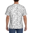 thumbnail image 2 of Rocae Black White Music for Men's Moisture-Wicking Crew Tee - T-Shirt for Sports, Outdoor Activities, and Casual WearLarge, 2 of 9