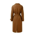 thumbnail image 5 of Womens Coats Fall Coats for Women Women's Loose Zippered Long Cardigan Sweatershirt Jacket Women's Winter And Autumn Trench Coat, 5 of 5