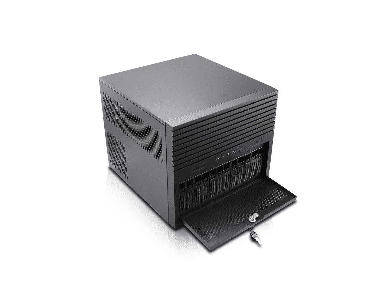 Rosewill HEARTH NAS PRO | Server Chassis | Supports up to 12 x 3.5" Hot Swap HDD and 6 x 2.5" SSD | E-ATX Compatible | 5 x 120mm PWM Fans | 240mm AIO Support | USB 3.2 Type-C | Ideal for Home Servers