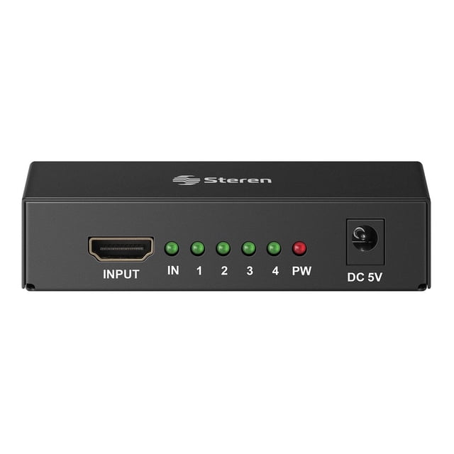 Divisor con amplificador HDMI Steren FULL HD de 4 salidas BOS-304