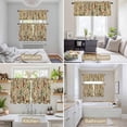 thumbnail image 6 of Rustic Botanical Kitchen Curtains Sets for Windows 36 Inch Length, Vintage Floral Wildflower Rod Pocket Window Treatments Tier Curtains and Valances Set for Bedroom/Bathroom, 6 of 8