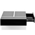 thumbnail image 3 of Stylish Black Coffee Table, 45.2*25.5*13.7in, With Smooth High Gloss Finish And Convenient Storage Facility For Living Room Furniture Table Surface Practical Drawer, 3 of 5