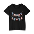 thumbnail image 5 of GERsome Girls 4th of July Cotton Shirts American Flag Graphic Tees Short Sleeve Cotton Crew Neck T-Shirts Loose Fit Summer Tshirts, 9-10 Years, 5 of 6