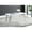 White, variant on White and Chrome Coffee Table | Additional Surface for Entertaining or Everyday | Crafted from Metal, Wood & Glass | Stable and Durable Centerpiece