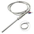 thumbnail image 1 of K-type High Temperature -100~1250 Degree Thermocouple 50mm Probe Sensor 1.5M, 1 of 10