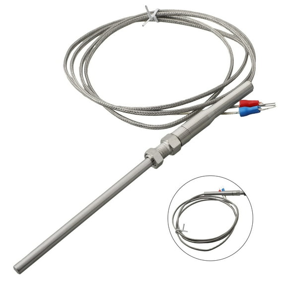 GLFILL K-type High Temperature -100~1250 Degree Thermocouple 50mm Probe Sensor 1.5M