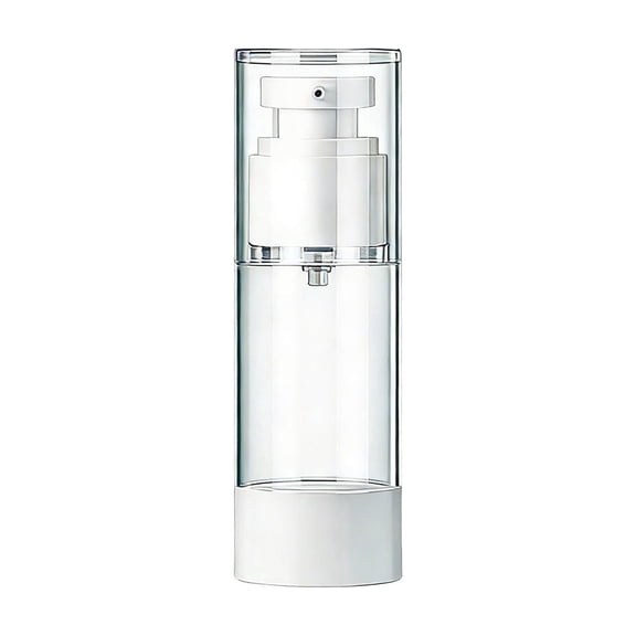 Airless Pump Bottles 1 oz Travel Size Dispensers, Refillable BPA-Free Leakproof Lotion Bottles for Foundation Moisturizer Creams, Cosmetic Travel Containers