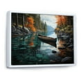thumbnail image 2 of Designart "Canoeing in Canada II" Transportation Floater Framed Wall Art Print, 2 of 7