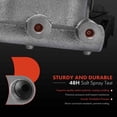 thumbnail image 2 of A-Premium Brake Master Cylinder with Reservoir and Cap Compatible with Cadillac Vehicles - Calais 1965-1966, DeVille 1962-1966, Fleetwood 1965-1966, Series 60/75 Fleetwood 1962-1964 - Replaces 5461183, 2 of 8