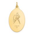 thumbnail image 3 of 24k Gold-plated Silver StChristopher Tennis Medal, 3 of 4