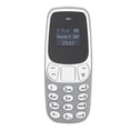thumbnail image 1 of Inalámbrico Bluetooth Marcador teléfono celular Manos libres Tarjeta SIM dual Mini teléfono móvil de respaldo Micrófono Gris, 1 of 5