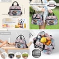 thumbnail image 5 of Yspwyqan Kids Backpack And Lunch Box Set, 4 Piece Cherry Blossom Otter Schoolbag 17 Inch Lightweight Large Capacity Backpacks, Back to School for Boys Girls Elementary Middle School, 5 of 7