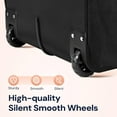 thumbnail image 5 of Ytonet Rolling Laptop Bag, 17.3 Inch Rolling Briefcase for Women Men, Water Resistant Computer Bag with Wheels, Black Brown, 5 of 7