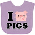 thumbnail image 3 of Inktastic I Love Pigs Boys or Girls Baby Bib, 3 of 4