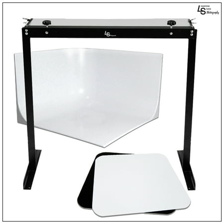 Complete Product Photography Lighting Kit with Seamless Backdrop and Dual Color Display Table by Loadstone Studio