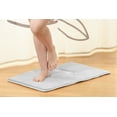 thumbnail image 2 of Clara Clark Bath Mat Bathroom Rug - Absorbent Memory Foam Bath Rugs - Non-Slip, Thick, Cozy Velvet Feel Microfiber Bathrug, Plush Shower, Toilet- Floor Bathmats Carpet - Silver - Large Size 20"x32", 2 of 5