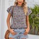 thumbnail image 2 of Blusa suelta con cuello en V y manga corta con estilo para mujer OAVQHLG3B Store lin121212, 2 of 5
