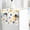 A, variant on Refrigerator Cover with Storage Pockets | Plastic Waterproof & Oil-Proof Appliance Cover for Fridge & Washing Machine | Green Leaves Pattern Design
