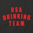 thumbnail image 2 of USA Drinking Team T-Shirt | Patriotic American Black Tee Gift, 2 of 5