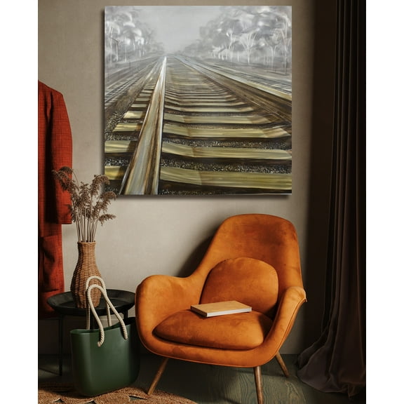 Railway Tracks Metal Wall Art