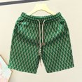 thumbnail image 4 of Joernso Men Summer Shorts Elastic Waist Adjustable Drawstrings Casual Shorts with Pockets Printing Wide Leg Beach Shorts Streetwear, 4 of 8