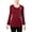 Rouge - wnclv, variante sur NY Collection Blouse à Enfiler Brodée pour Femmes, Rouge, Moyen
